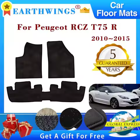 For Peugeot RCZ T75 R Hybrid4 2010 2011 2012 2013 2014 2015 Car Floor Mats Footpads Carpets Cover Ru