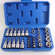 Star-Shaped Hex Socket Bit Set E4-E20Sleeve E Type34T10-T60Boss8/Set of Plum Blossoms3 GX4U