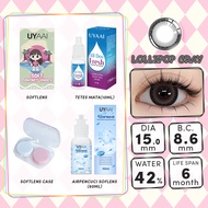 [COD]UYAAI 4 Item Paket kombinasi |1Pasang Softlens+60ml Air Pencuci Softlens+10ml Tetes Mata+Lensca