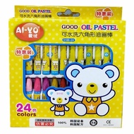 Hexagonal Oil Brush 24 Colors Children's Paint Pen Color Crayon Mixable Stackable Painting