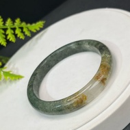 精美 綠色幻影幽靈水晶手鐲 55MM 透感異象綠色石英手環 招財聚福