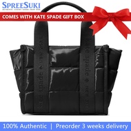 Kate Spade Handbag In Gift Box Kip Puffy Mini Tote Black # KM668
