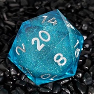 D20 Single Dice 55mm, 20 Sided DND Dice, Jumbo D20 D&D Polyhedral Dice Large D20 for Dungeons & Drag