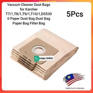 High Quality x5 Pcs Vacuum Cleaner Dust Bags Replacement for Karcher T7/1,T8/1,T9/1,T10/1,DS5300 Pap