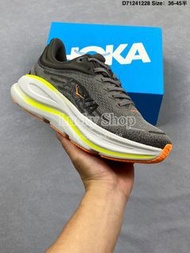 全新🌸HOKA Clifton 9 灰色 透氣網布 厚底緩震 運動鞋 跑步鞋