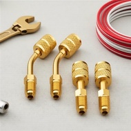 2-Pack R410A 5/16in SAE F to 1/4in SAE M Flare Adapter for HVAC AC Units  2-Pek R410A 5/16in SAE F k