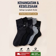 Stoking Lelaki Tebal & Selesa | Argyle Socks | Stoking Formal Casual | Lembut & Hangat