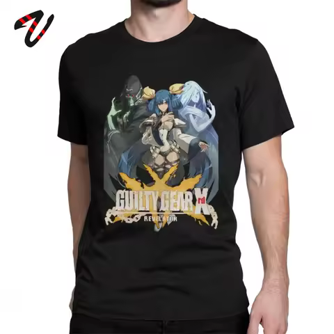T-Shirts Men Dizzy Guilty Gear Xrdr Tees Revelator Heaven And Hell Rock T Shirt Slim Fit GuiltyGear 