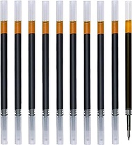 Pack of 10 Gel Ink Pen Refills for Crush Metric Pentel Energel Pilot G2 Dr Grip Frixion Papermate Inkjoy 0.5 mm, Black