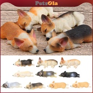 [PETSOLA] 10 Style Little Dog Ornament Fairy Garden Micro Landscape Miniature Figurine Craft Dollhou