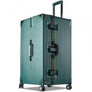 全城熱賣 - 32吋墨綠色復古加厚鋁框款9806行李箱