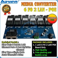 Media Converter 6 Port FO 2 Port LAN POE 11 Converter 6 FO 2 LAN k X7M4