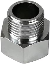 Toilet Fill Valve Pipe Adapter, Chrome Brass Pipe Fitting Connector BSP G1/2" to 7/8" US Bathroom Bi