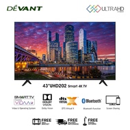 ✶✟Devant 43-Inch Smart 4K Tv With Free Wall Bracket And Digital Antenna - 43Uhd202