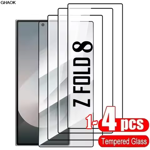 1/4PCS Ultra HD Tempered Glass Protector for Samsung Galaxy Z Fold 8 Wide 7 6 5 4 3 2 5G Screen Full