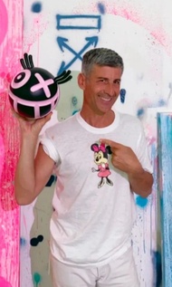 Andre Saraiva MR.A ball figure not bearbrick 400% kaws futura medicom