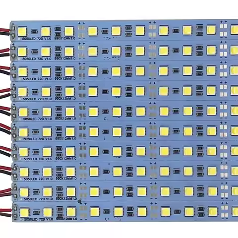 10pcs/50cm LED Bar Light SMD5050 RGB Led Hard Strips light 12V 24V 36LED 72Leds/m LED Rigid Strip Fo