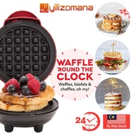 ✟Yilizomana Household Waffle Maker Machine 20cm / Mini Waffle Maker Machine 12cm (350W/1200W)