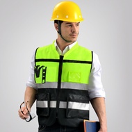 LIKAI Leader Reflective Vest Motorcycle Riding Safety Clothing Construction Site Vest Reflective Clo