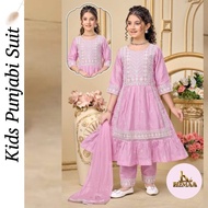 Kids Punjabi Suit | Soft Pastel Pink | Premium Quality Indian Ethnic Wear