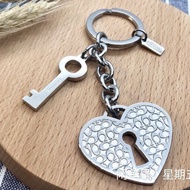 COACH New Brand New Silver Love Keychain