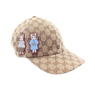 【二手】Gucci GUCCI 帽子 GUCCI × Higuchi Yuuko GG 帆布 847862 皮革 × Higuchi Yuuko 帽子 女款 全新未使用