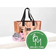 Pink nacre bag in copper color personality Victoria's secret KT 47x27x22cm