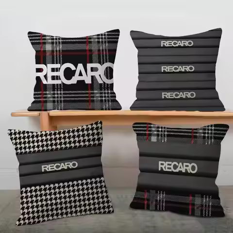Pattern Recaros Office Cushion Pillowcase Car Cushion Cover45X45CM Lumbar Pillowcase Sofa Pillowcove