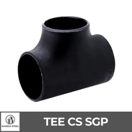 Tee Las Besi 1/2” CS SGP - Carbon Steel Hitam T Te Inch