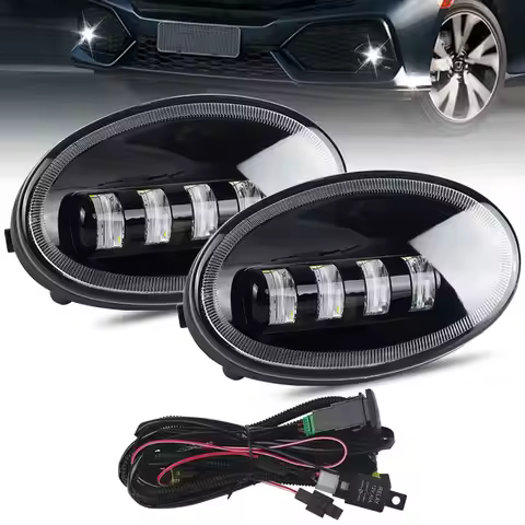 LED Front Bumper Oval Fog Light for Honda Freed GB3 GB4 2008 2009 2010 2011 Stream RSZ RN6 2006 2007