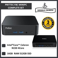 PRITTEC F8C MINIPC COMPLETE SET (Intel®Core™ Celeron N150 4Core /16GB x1DDR4/512G/WIN 11-PRO/WIFI5) 