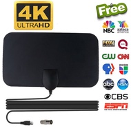 🔥FREE Shipping+COD🔥New Indoor Digital 4K HDTV Antenna TV 5000 Miles Radius Amplifier DVB-T2 Clear Satellite Dish Signal Receiver Aerial 13ft Cable