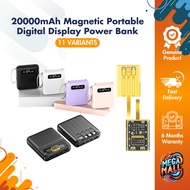20000mAh Magnetic Power Bank – 4 Built-in Wires, LED Flashlight, 3C Certified Fast Charging Portable