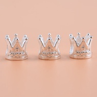 Horizontal Queen crown charm - 925 Silver Charm - Code CB070 Silver 925 Charm Beads