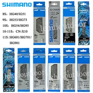 Shimano Chain HG40 HG53 HG54 HG73 HG95 HG601 HG701 HG901 IG51 CN-X10 bike Chain 8/9/10/11 Speed MTB 