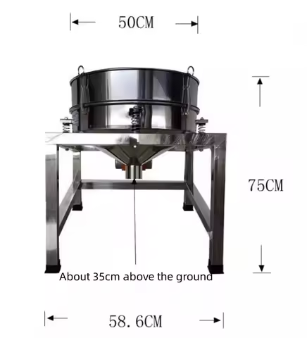 50CM Diameter Stainless Steel Powder Vibrating Sieve Electric Screen Shaker Machine For Powder and G