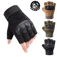 Musion Tactical Airsoft Half Finger Gloves Knuckle Protection Motorcycle Gloves Cycling Sarung Tangan