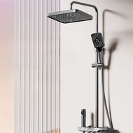 Bathroom Shower Set Home Use Rain Shower Head Piano Key Press Shower Tools