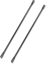 2 Pcs 100cm/39.4inch Garden Swing Replacement Rods for Hanging Swing Seat to Frame, Black Metal Roun