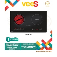 VEES HL-310S INDUCTION AND CERAMIC 4800W ELECTRIC HOB