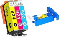 LeciRoba 924 (No Chip) Compatible with HP 924 Ink Cartridges with HP OfficeJet Pro 8120 8030 8123 81