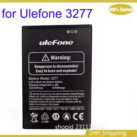 for Ulefone note 6 6P battery 3300mAh New production Date Replacement + Tracking Number for Ulefone 
