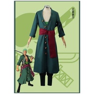 Kostum Cosplay Jubah Kimono Roronoa Zoro Anime One Piece Full Set Costum Cosplay Anime One Piece