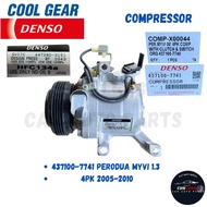 📣ORIGINAL📣 Perodua Myvi 1.3 (2005’-2010’) • Air Cond Compressor With Magnet Clutch Pulley • Original Denso