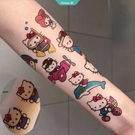 30pcs Kawaii Hello Kitty Kuromi My Melody Sanrio Tattoo Sticker Cute Girl Waterproof and Durable Hello Kitty Tattoo Sticker [GM]