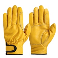 Taiwan Shipping Cowhide Argon Arc Welding Gloves Thick Wear-Resistant Protective Work Site Outdoor T