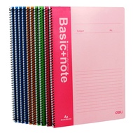 Original Genuine Deli Spiral Notebook A4 Coil Notebook A4 Notebook 7688 60 Pages