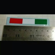 Cutting sticker helmet flag italy