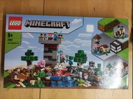 LEGO 樂高 積木 MC 我的世界 創造神 21161 LEGO Minecraft The Crafting Box 3.0，二手齊件新淨，有說明書有盒，注意：沒有人仔。包裝盒有壓痕見實物拍攝圖片