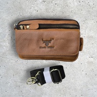 Original Rush Rider Cow Leather Handphone Case Handphone Bag Sling Bag Beg Tali Pinggang